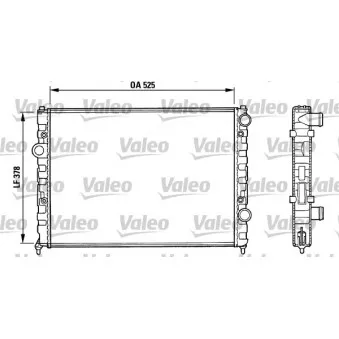 Radiateur, refroidissement du moteur VALEO 731005