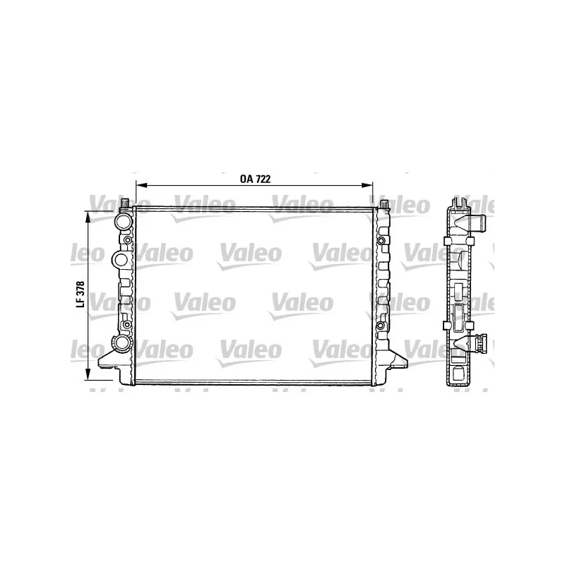 Radiateur, refroidissement du moteur VALEO 731008