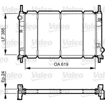 Radiateur, refroidissement du moteur VALEO 731011