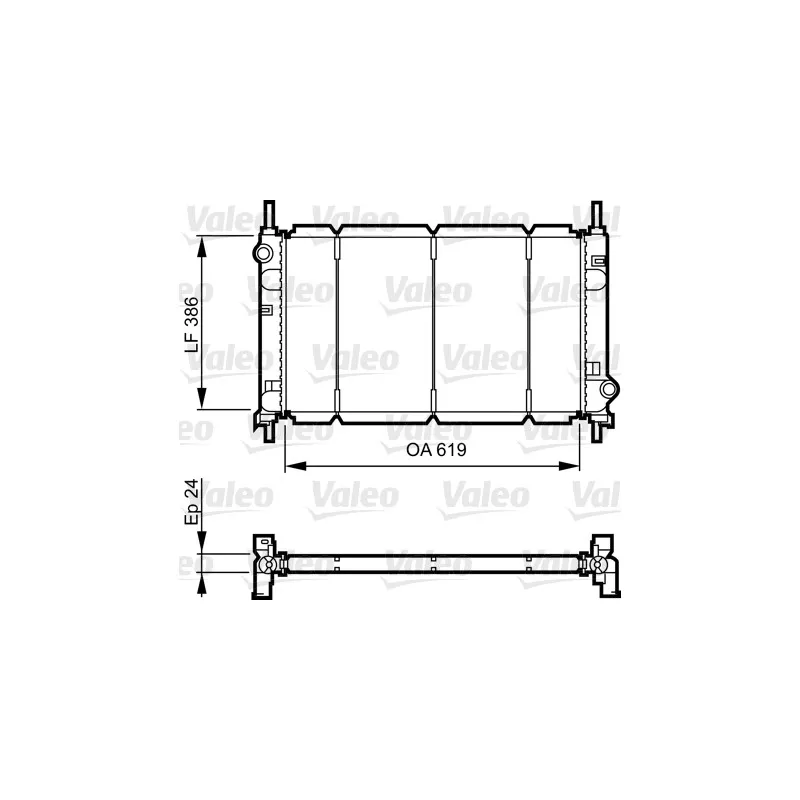 Radiateur, refroidissement du moteur VALEO 731011