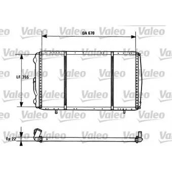 Radiateur, refroidissement du moteur VALEO 731016