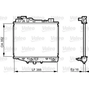 Radiateur, refroidissement du moteur VALEO 731019