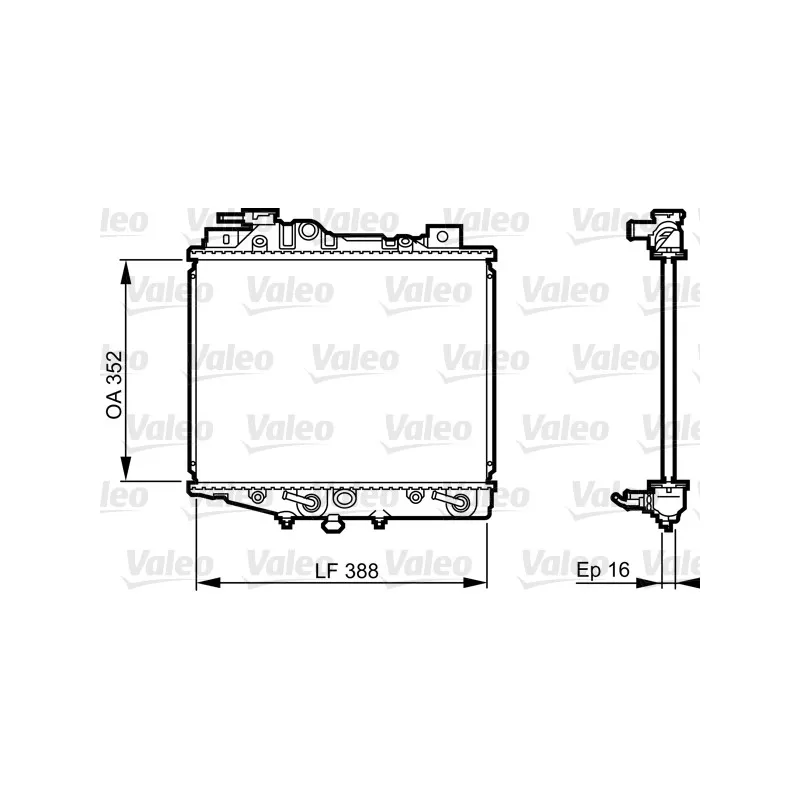 Radiateur, refroidissement du moteur VALEO 731019