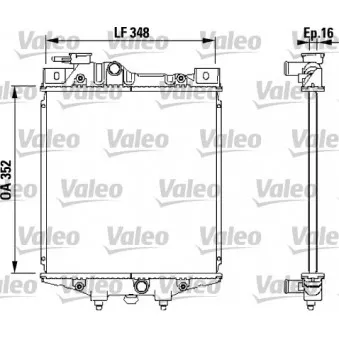 Radiateur, refroidissement du moteur VALEO 731020