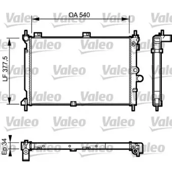 Radiateur, refroidissement du moteur VALEO 731022