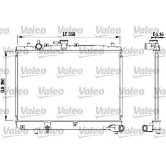 Radiateur, refroidissement du moteur VALEO 731036
