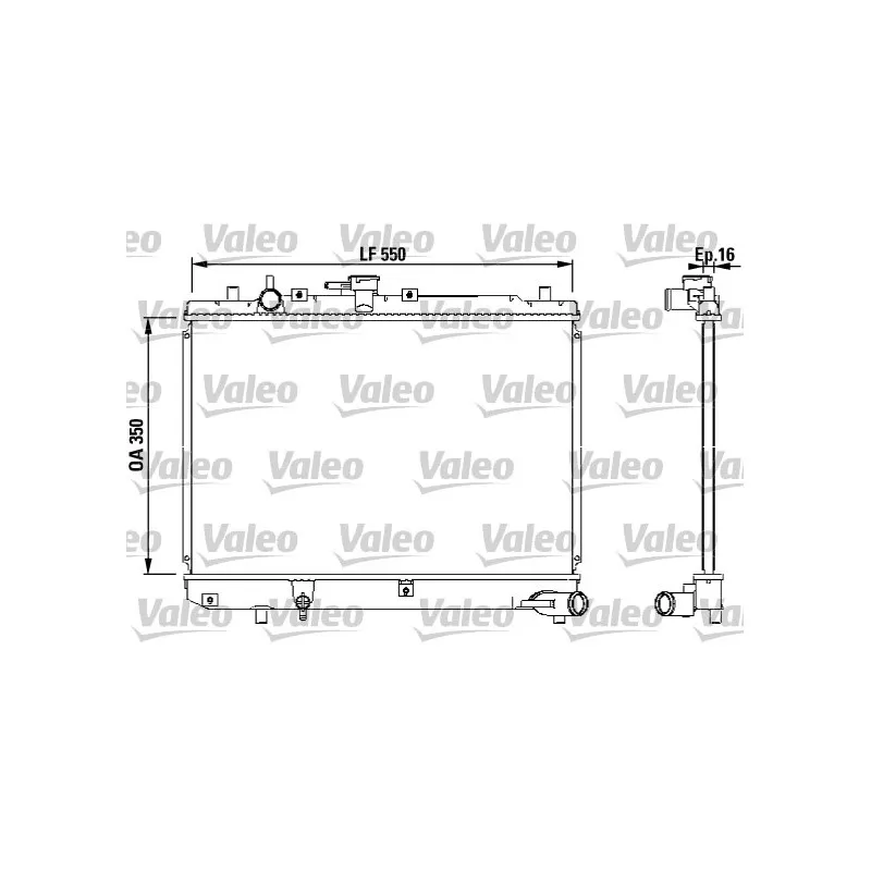 Radiateur, refroidissement du moteur VALEO 731036