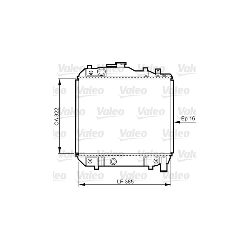 Radiateur, refroidissement du moteur VALEO 731042