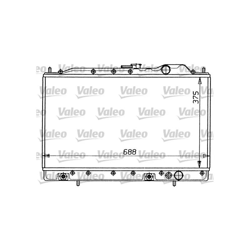 Radiateur, refroidissement du moteur VALEO 731054