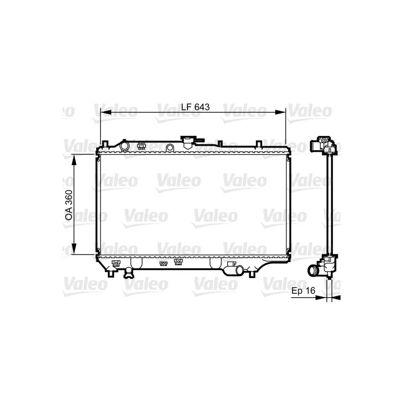 Radiateur, refroidissement du moteur VALEO 731072