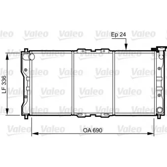 Radiateur, refroidissement du moteur VALEO 731073