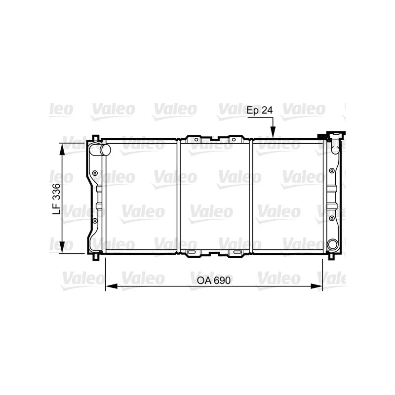 Radiateur, refroidissement du moteur VALEO 731073