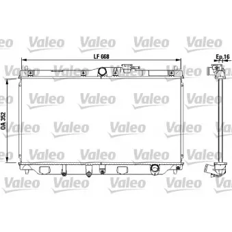 Radiateur, refroidissement du moteur VALEO 731076