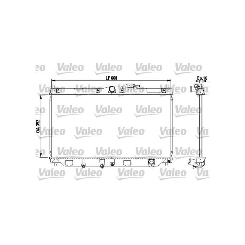 Radiateur, refroidissement du moteur VALEO 731076