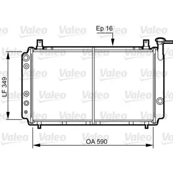 Radiateur, refroidissement du moteur VALEO 731082