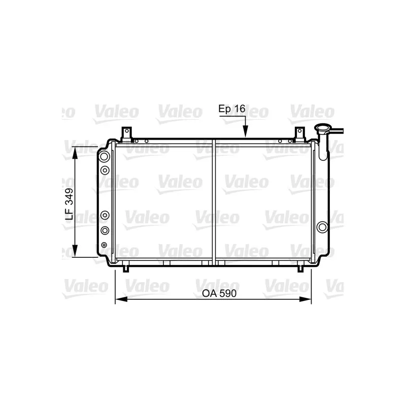 Radiateur, refroidissement du moteur VALEO 731082