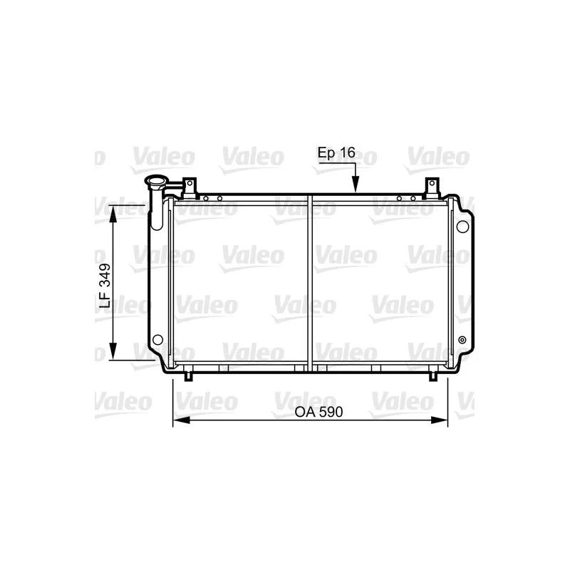 Radiateur, refroidissement du moteur VALEO 731083