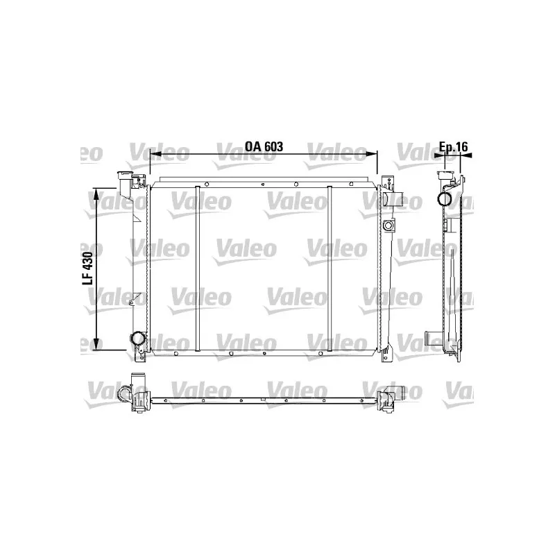Radiateur, refroidissement du moteur VALEO 731087