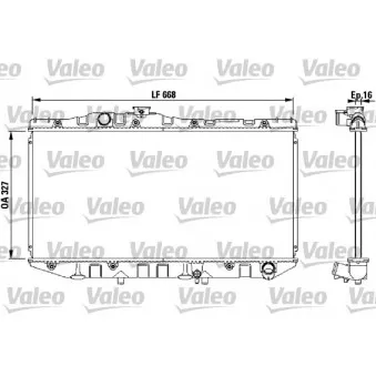 Radiateur, refroidissement du moteur VALEO 731098