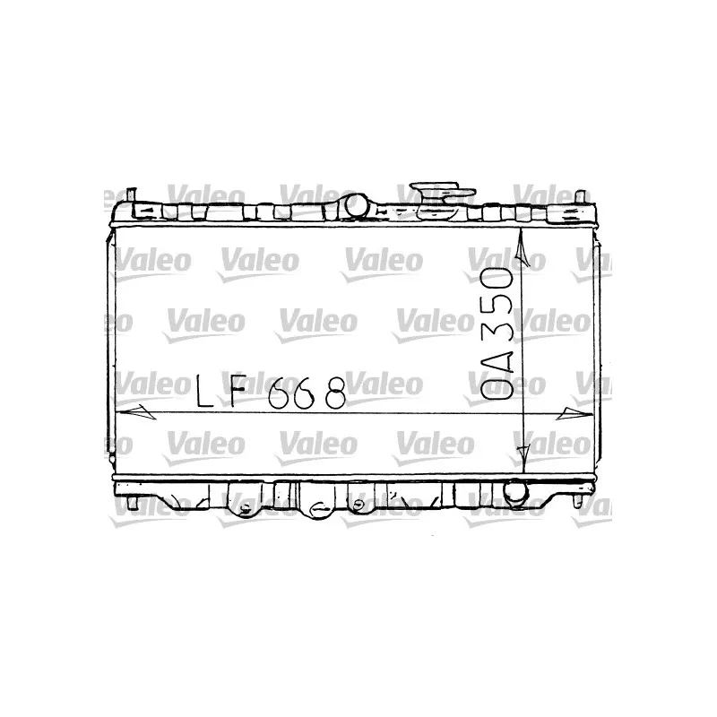 Radiateur, refroidissement du moteur VALEO 731100