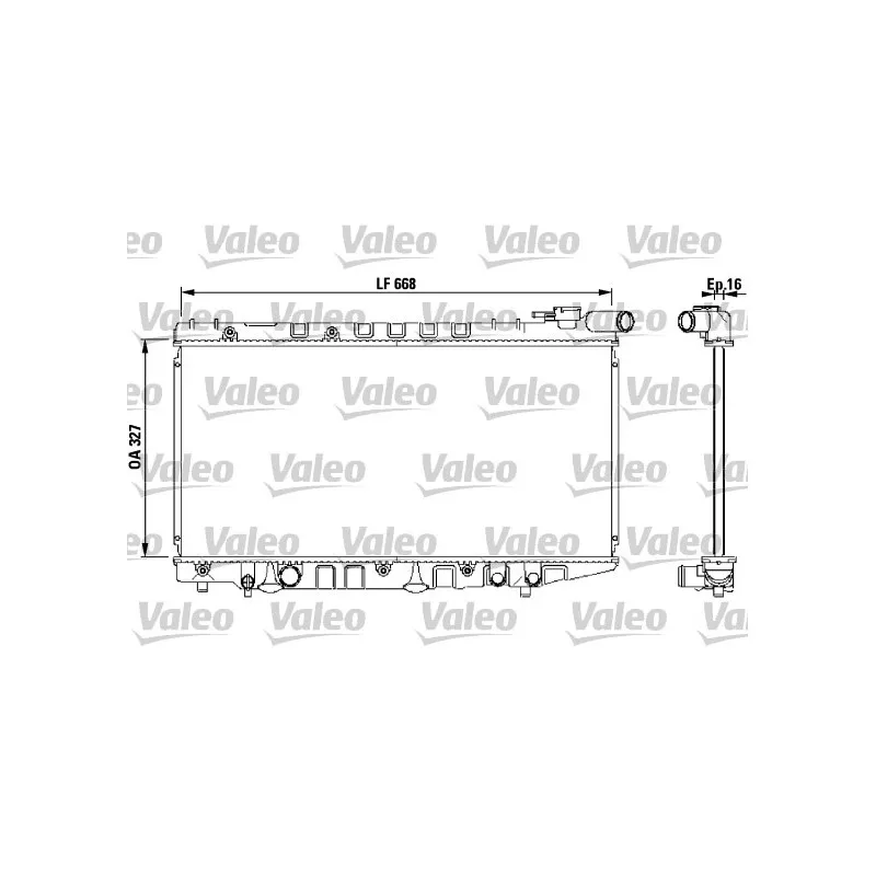 Radiateur, refroidissement du moteur VALEO 731106