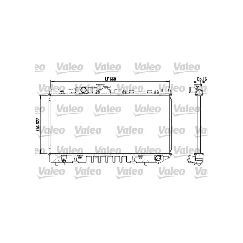 Radiateur, refroidissement du moteur VALEO 731115