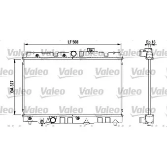 Radiateur, refroidissement du moteur VALEO 731119
