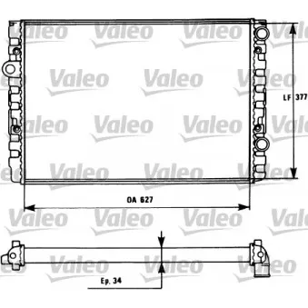 Radiateur, refroidissement du moteur VALEO 731127