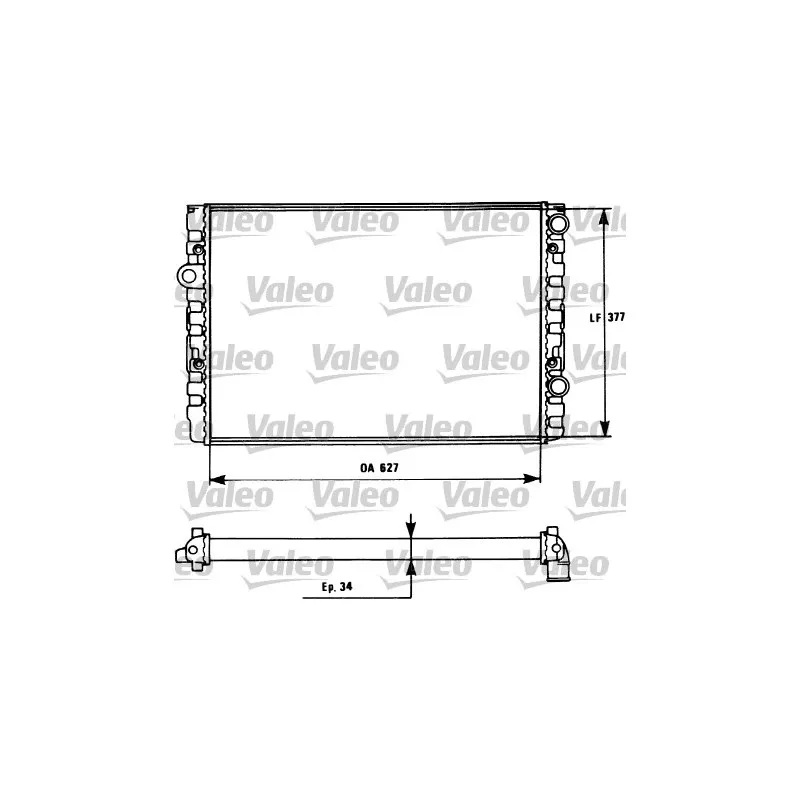 Radiateur, refroidissement du moteur VALEO 731127