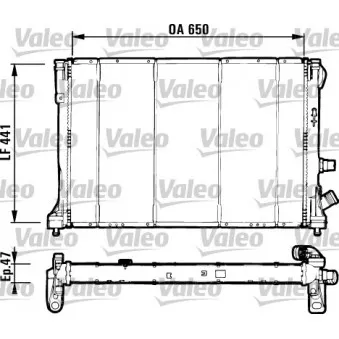 Radiateur, refroidissement du moteur VALEO 731129