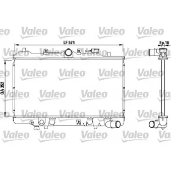 Radiateur, refroidissement du moteur VALEO 731142