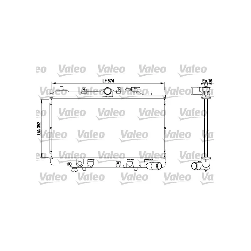 Radiateur, refroidissement du moteur VALEO 731142