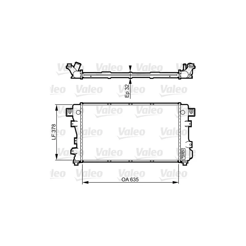 Radiateur, refroidissement du moteur VALEO 731148