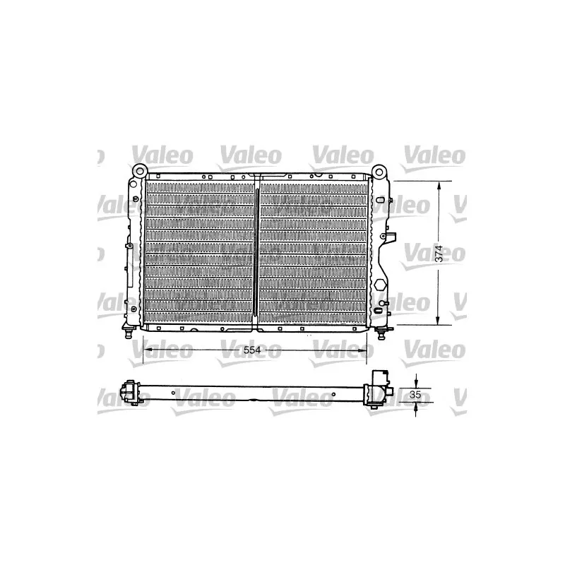 Radiateur, refroidissement du moteur VALEO 731159