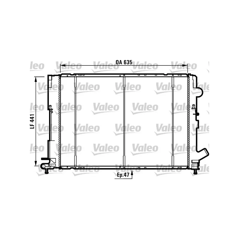 Radiateur, refroidissement du moteur VALEO 731161