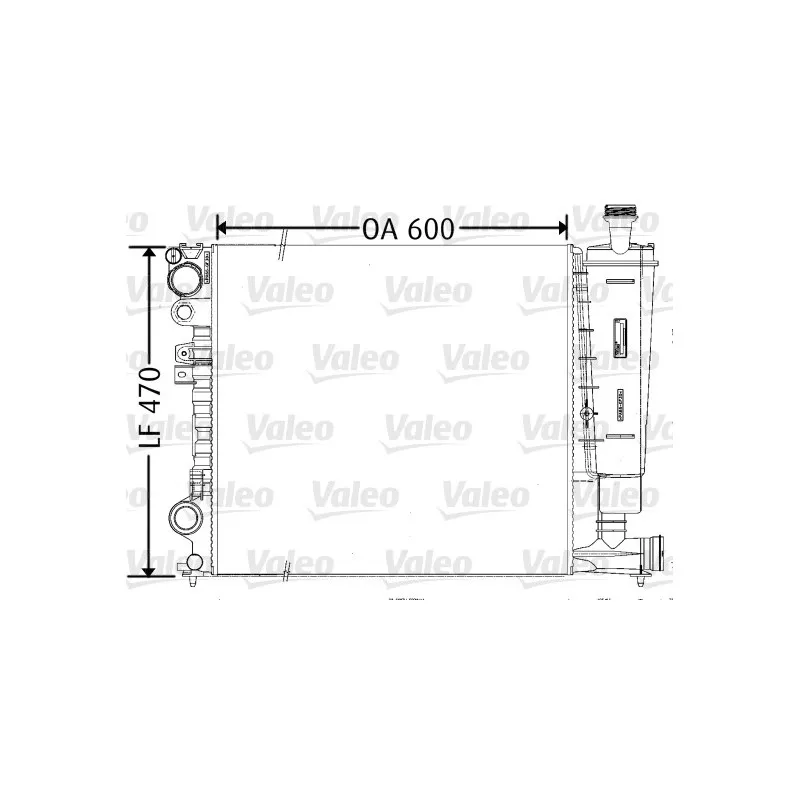 Radiateur, refroidissement du moteur VALEO 731165