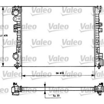 Radiateur, refroidissement du moteur VALEO 731166