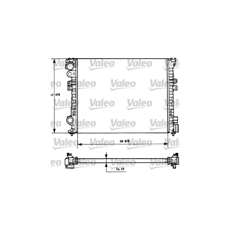Radiateur, refroidissement du moteur VALEO 731166