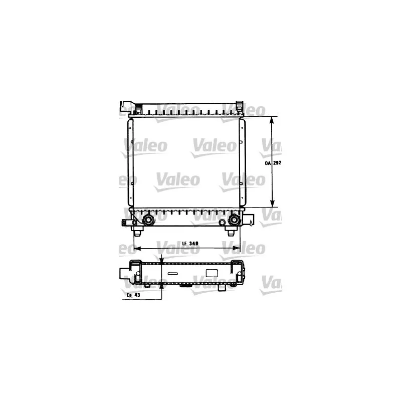 Radiateur, refroidissement du moteur VALEO 731171