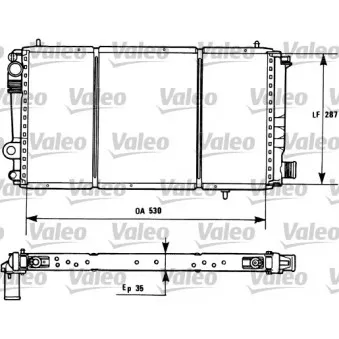 Radiateur, refroidissement du moteur VALEO 731173