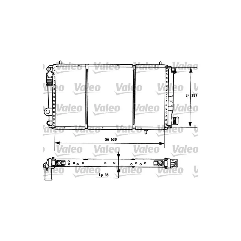 Radiateur, refroidissement du moteur VALEO 731173