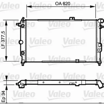 Radiateur, refroidissement du moteur VALEO 731175