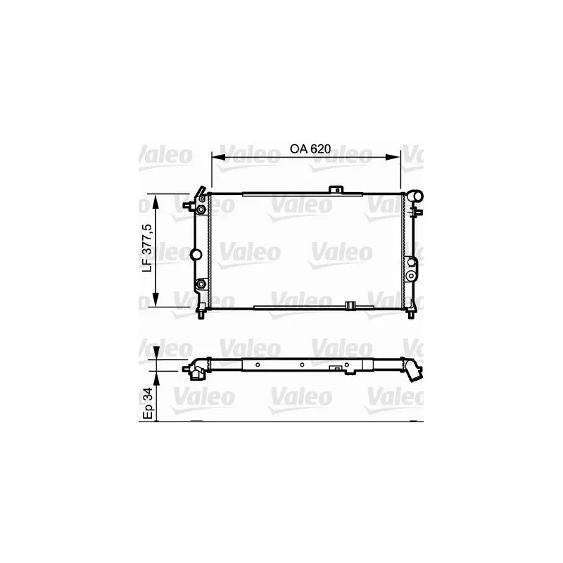 Radiateur, refroidissement du moteur VALEO 731175