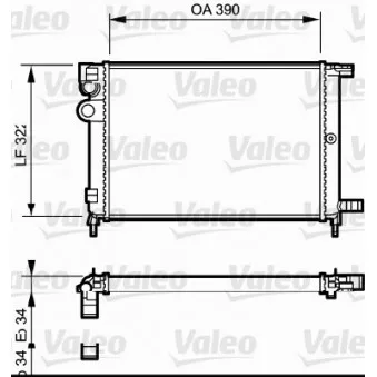 Radiateur, refroidissement du moteur VALEO 731177