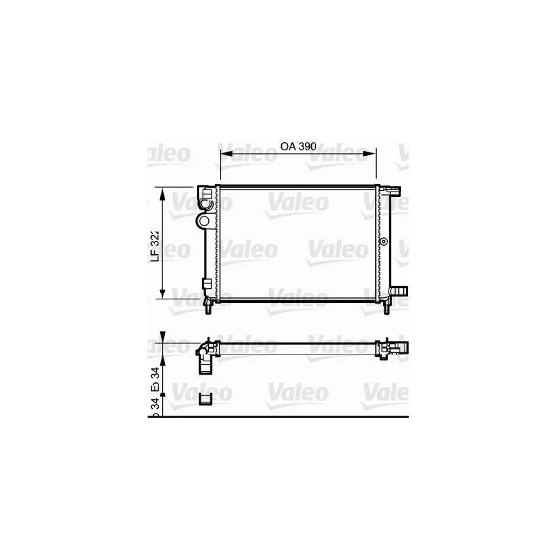 Radiateur, refroidissement du moteur VALEO 731177