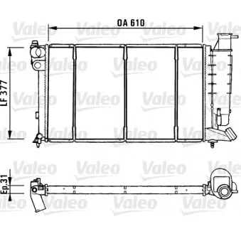 Radiateur, refroidissement du moteur VALEO 731181