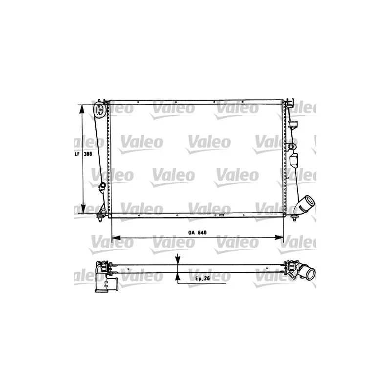 Radiateur, refroidissement du moteur VALEO 731184