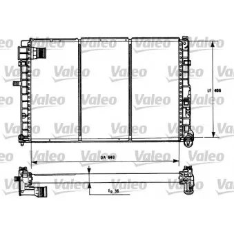 Radiateur, refroidissement du moteur VALEO 731185