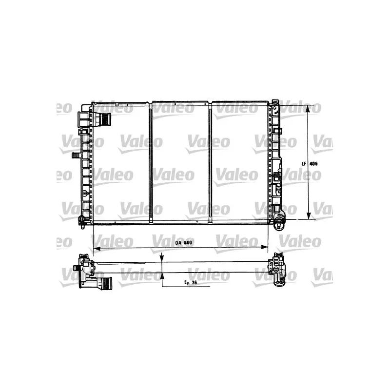 Radiateur, refroidissement du moteur VALEO 731185