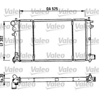 Radiateur, refroidissement du moteur VALEO 731186